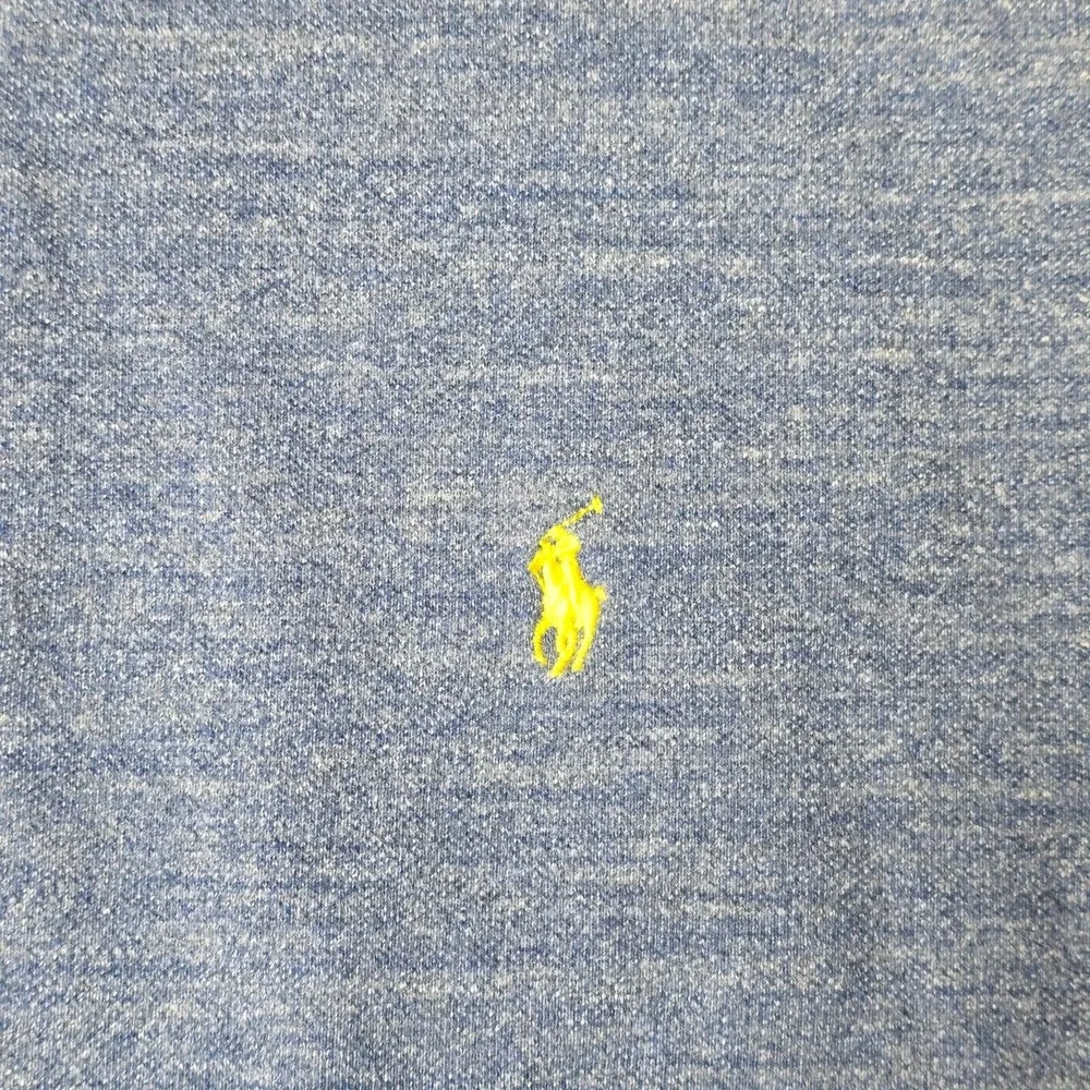 Polo‎ Ralph Lauren T-Shirt Blue Melange & Yellow Logo size XL